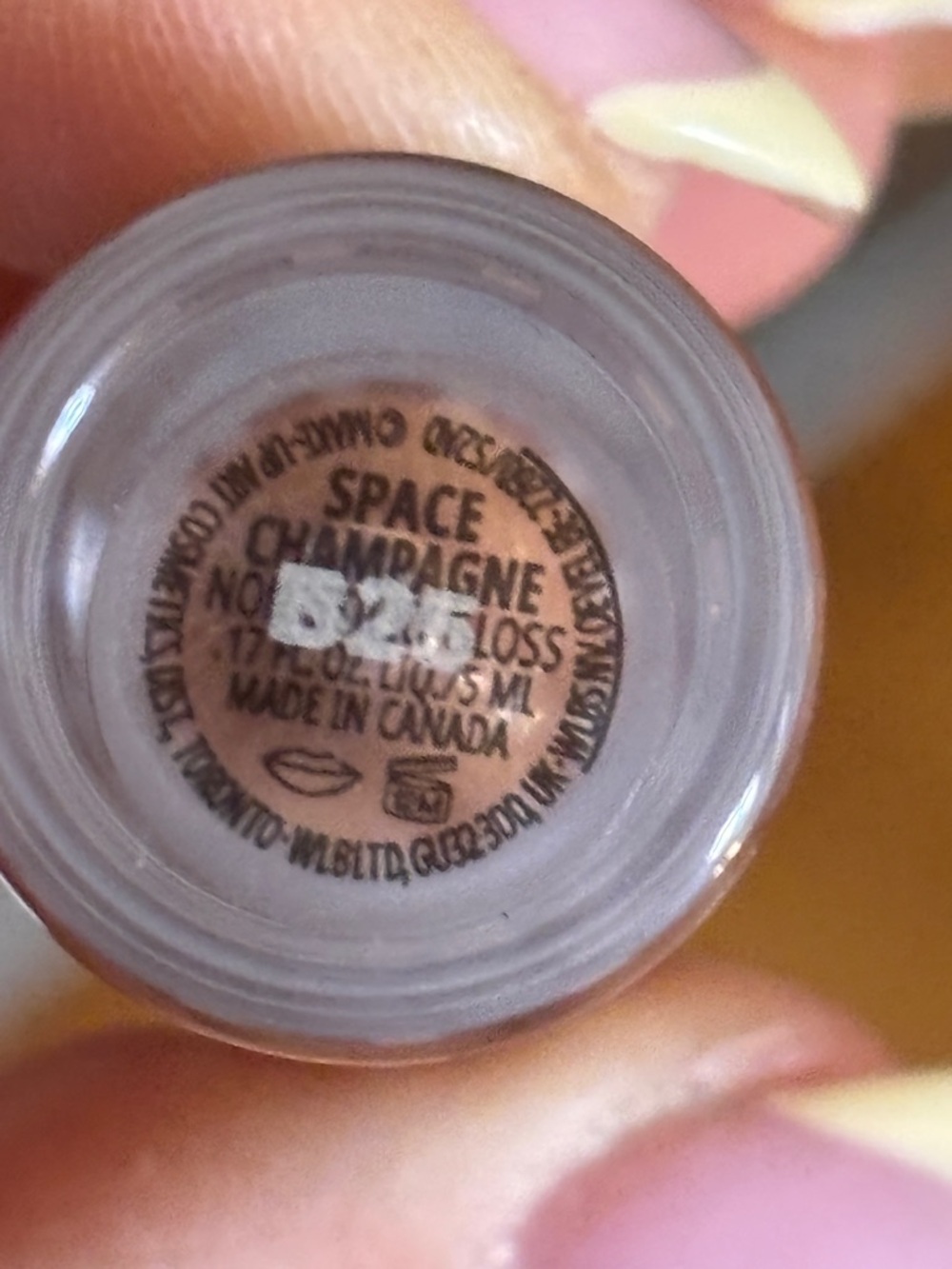 NEW!! MAC Cosmetics Lipglass Lip Gloss - Warm Brown Shine in “Space Champagne “ - Picture 4 of 4